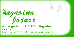 magdolna jojart business card